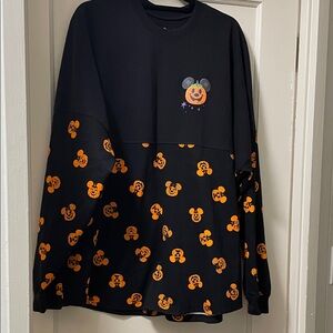 Disney Mickey Mouse Halloween Jersey - Black and Orange NWOT